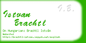 istvan brachtl business card