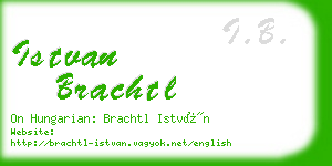 istvan brachtl business card